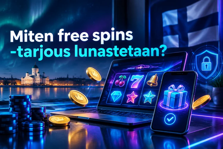 Miten free spins -tarjous lunastetaan?