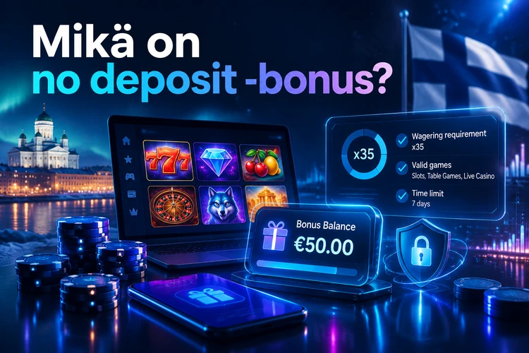 Mikä on no deposit -bonus?